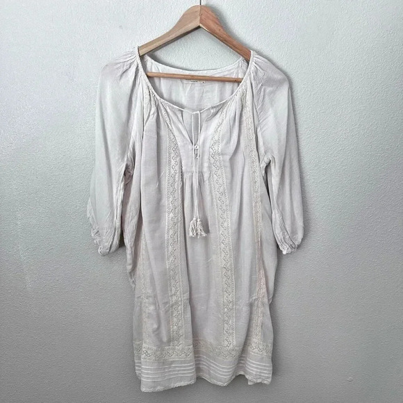 Host Pick SPELL & THE GYPSY COLLECTIVE | Cinder Oversized Cream Tunic Dress | XS - Picture 4 of 10
